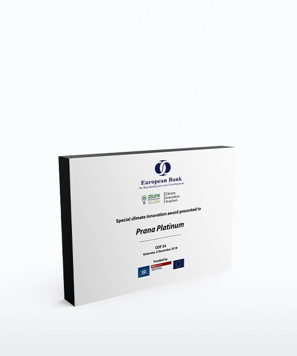Special Climate Innovation Award  EBRD FINTECC – 2018